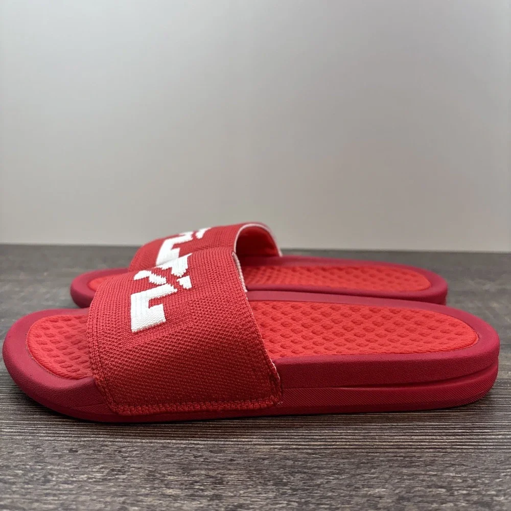 APL Slides Women's 6 BL TechLoom Sandals Red/White NEW